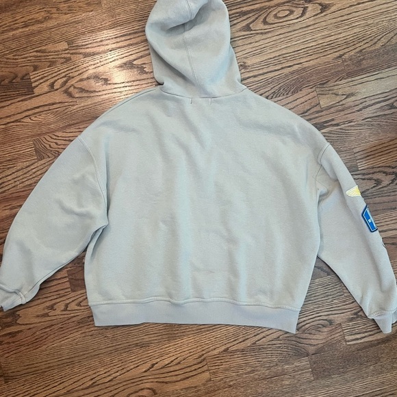 Vinyl Icons Patched Hooded Sweatshirt - Size Medium - Picture 2 of 9